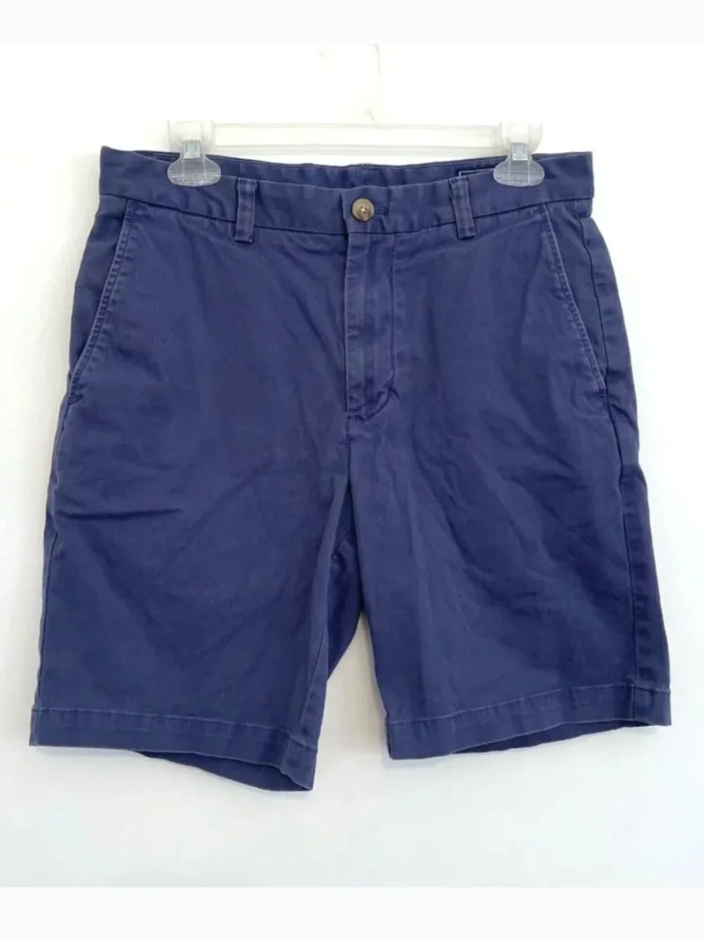 VINEYARD VINES Mens 9 Inch Stretch Breaker Shorts Blue Cotton Blend Chino Shorts